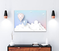 Obraz do detskej izby Letiace balóny